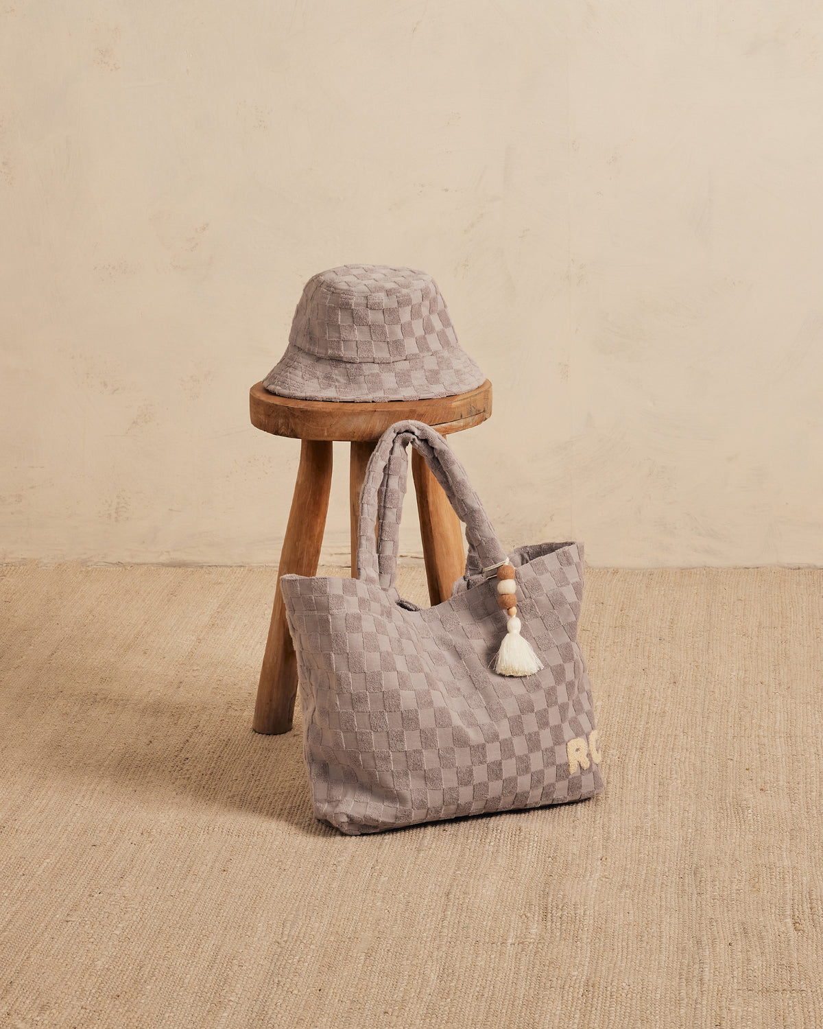 Terry Bucket Hat || Cloud Check