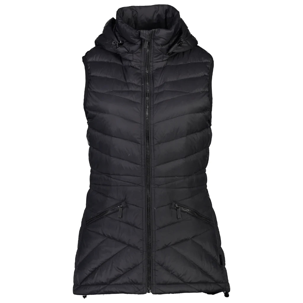 Mary-Claire - Women&#39;s Packable Down Vest || Black