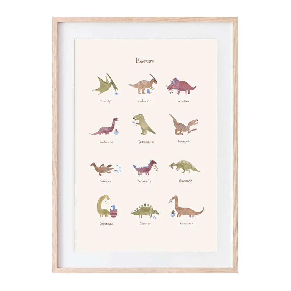 Mushie Dinosaur Poster-Large