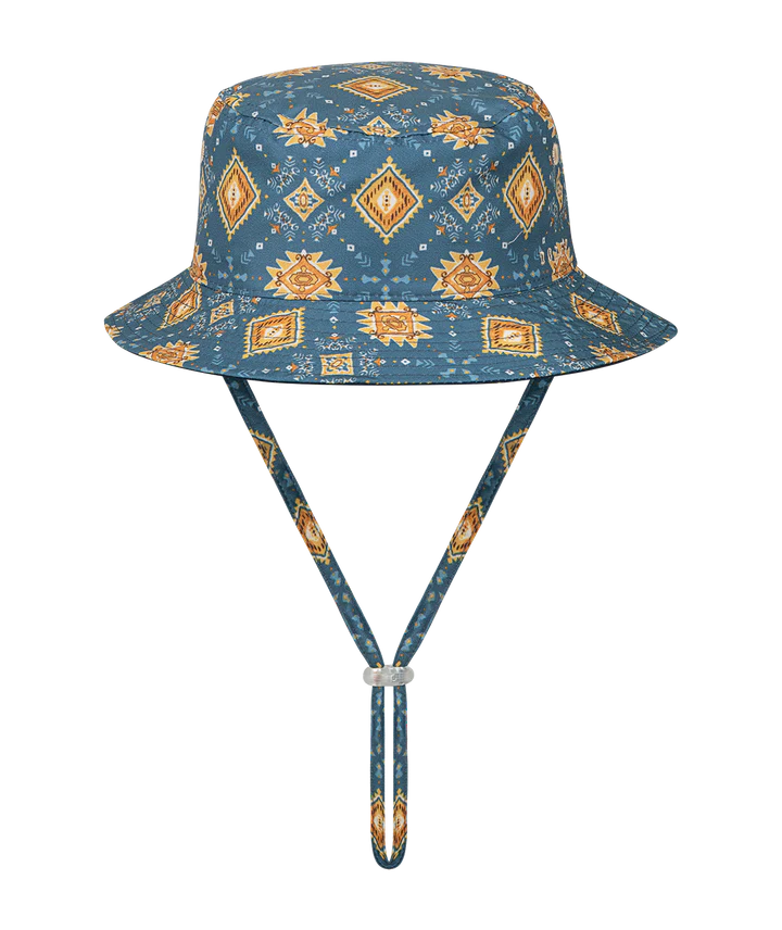 RYLEE + CRU WOMEN'S TERRY BUCKET HAT / CAMEL CHECK - Milk + Bots