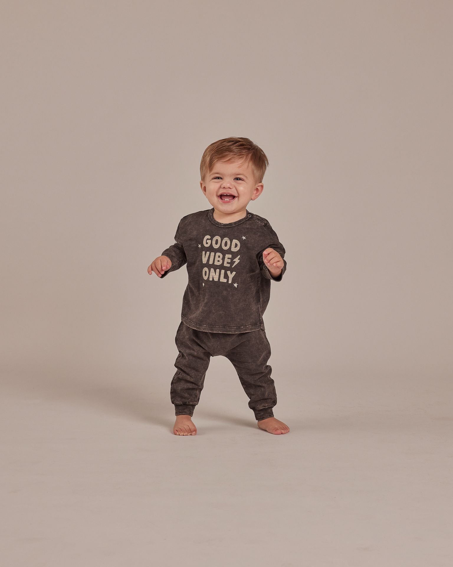 long sleeve tee + pant set || good vibes - Rylee + Cru | Kids Clothes | Trendy Baby Clothes | Modern Infant Outfits |